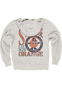 Blue 84 Syracuse Orange Mens Oatmeal First Dibs Vault Logos Long Sleeve Hoodie