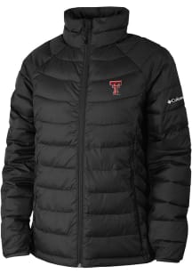 Columbia Texas Tech Red Raiders Womens Black Powder Lite Heavy Weight Jacket
