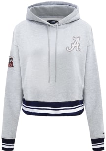 Pro Standard Alabama Crimson Tide Womens Grey Classic Hooded Sweatshirt