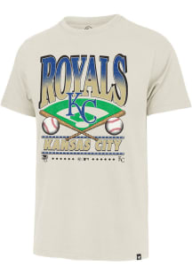 47 Kansas City Royals Cream Straight Shot Two Franklin Short Sleeve Fashion T Shirt