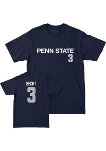 Rocco Becht Penn State Nittany Lions Navy Blue NIL Name And Number Short Sleeve Fashion Player T S..