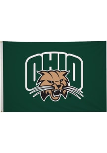 Ohio Bobcats 4' x 6' Silk Screen Grommet Flag - Green