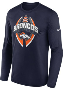 Nike Denver Broncos Navy Blue Legend Long Sleeve T-Shirt