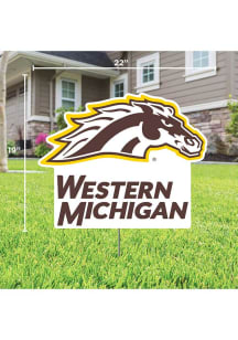 Western Michigan Broncos Yard Sign Yard Sign - White