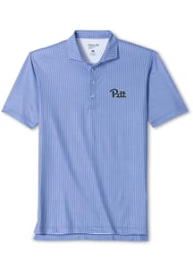 Johnnie O Pitt Panthers Mens Blue Crosslink Short Sleeve Fashion Polo