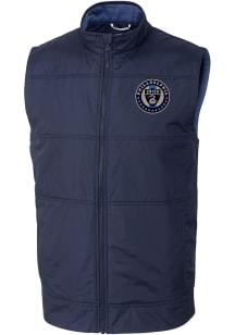 Cutter and Buck Philadelphia Union Big and Tall Navy Blue Stealth Mens Vest