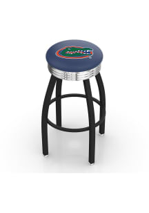 Florida Gators 3 Ring Chrome Seat Pub Stool - Black