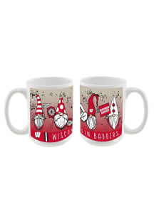 Wisconsin Badgers 15oz Goliday Gnome Ceramic Mug - Gold