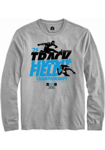 Rally Big Ten Grey 2025 Mens & Womens Indoor Track & Field Championship Long Sleeve T Shirt