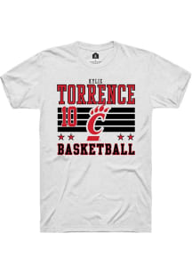 Kylie Torrence Cincinnati Bearcats White NIL Striped Short Sleeve Player T Shirt