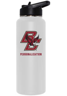 Boston College Eagles Personalized 34oz Quencher Stainless Steel Bottle - White