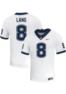 Zy’marion Lang  Nike UConn Huskies White NIL Name And Number Football Jersey