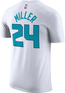 Brandon Miller Charlotte Hornets White Association Short Sleeve Player T Shirt