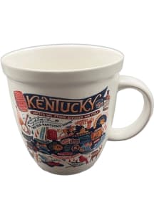 Kentucky State Map Icon Ceramic Mug - Black