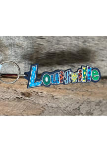Louisville Lousiville Fancy Keychain - Black
