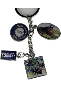 Kentucky KY Charms Keychain - Blue
