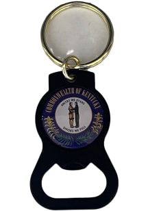 Kentucky KY Bottle Opener Key Keychain - Black