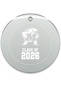Maryland Terrapins Class of 2026 Round Ornament - White