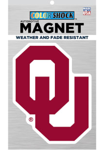 Oklahoma Sooners 6in Main Mark Magnet