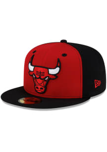 New Era Chicago Bulls Mens Red 2000's Revival Two-Tone 59FIFTY Fitted Hat
