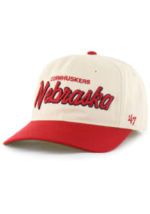 47 Nebraska Cornhuskers Mens Natural Crosstown Two Tone Franchise LS Fitted Hat