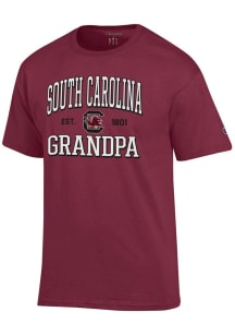 Champion South Carolina Gamecocks Red Est. Date Grandpa Jersey Short Sleeve T Shirt