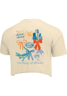 Florida Gators Womens Ivory Coquette Campus Short Sleeve T-Shirt