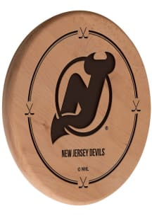 New Jersey Devils Laser Engraved Sign - Brown
