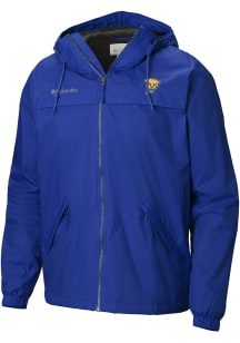 Columbia Pitt Panthers Mens Blue Heat Seal Oroville Creek Medium Weight Jacket