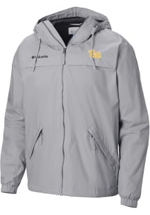Columbia Pitt Panthers Mens Grey Heat Seal Oroville Creek Medium Weight Jacket
