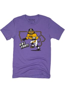 Homefield Northern Iowa Panthers Purple U-N-I Fight Short Sleeve Fashion T Shirt