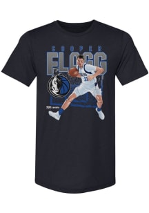 Cooper Flagg Dallas Mavericks Navy Blue Shattered Short Sleeve Fashion Player T Shirt