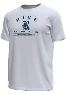 Under Armour Rice Owls White Name Tech Stretch Short Sleeve T Shirt