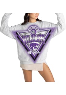 Gameday Couture K-State Wildcats Womens Grey Chasing Victory Crew Sweatshirt