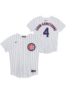 Pete Crow-Armstrong  Chicago Cubs Boys White Home Game Baseball Jersey