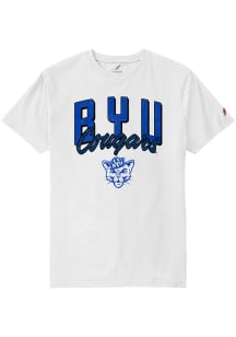 League BYU Cougars White All American Short Sleeve T Shirt