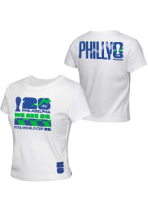 FIFA Philadelphia Womens White Baby Short Sleeve T-Shirt