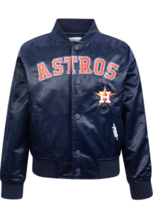 Pro Standard Houston Astros Boys Navy Blue Classic Chenille Lightweight Jacket
