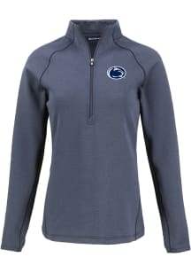 Cutter and Buck Penn State Nittany Lions Womens Navy Blue Peshastin Qtr Zip