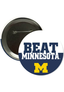 Michigan Wolverines BEAT Minnesota 3in Button - Blue