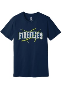 Summit Sportswear Columbia Fireflies Navy Blue Alt Logo Wordmark Short Sleeve T Shirt