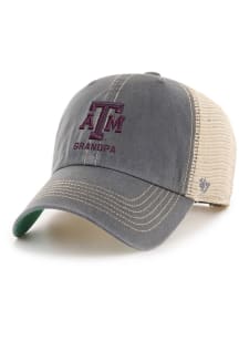 47 Texas A&M Aggies Grandpa Trawler Adjustable Hat - Charcoal