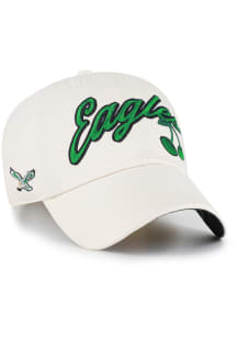 47 Philadelphia Eagles White Cherry Icon Confetti Clean Up Womens Adjustable Hat