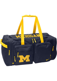 Nike Michigan Wolverines Blue Power Duffle Gym Bag