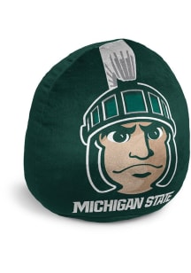 Michigan State Spartans 15 inch Plushie Mascot Wordmark Throw Pillow - Green