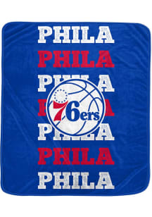 Philadelphia 76ers Repeat Refresh 60x70 Fleece Blanket - Blue