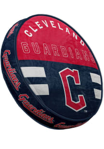 Cleveland Guardians Circle Sqwish Pillow Design Throw Pillow - Navy Blue