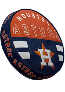 Houston Astros Circle Sqwish Pillow Design Throw Pillow - Navy Blue