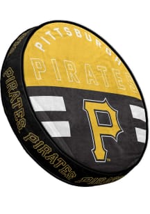 Pittsburgh Pirates Circle Sqwish Pillow Design Throw Pillow - Black