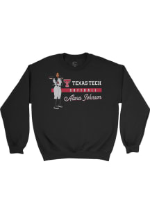 Alana Johnson Texas Tech Red Raiders Mens Black Portrait Player Crew
